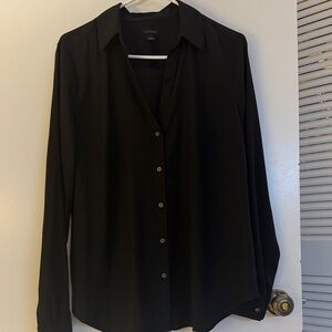 Ann Taylor V-neck Camp Shirt